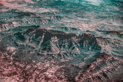 During the day the wasteland of aerial photography
